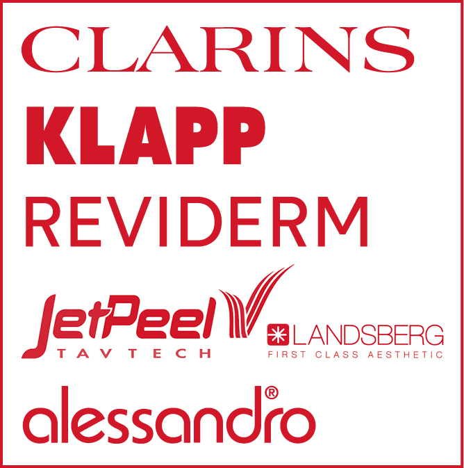 Kosmetik und Behandlungen Clarins, Klapp, Reviderm, JetPeel Landsberg, Alessandro